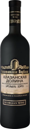 Вино ординарное сортовое полусладкое красное "Алазанская долина" Кахетинские подвалы